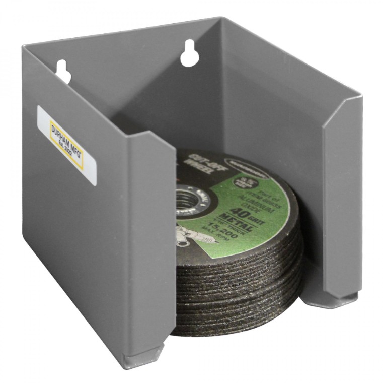 4" CUT OFF WHEEL DISPENSER GRAY (MOUNTABLE) - Utility & Wall Mountable Storage