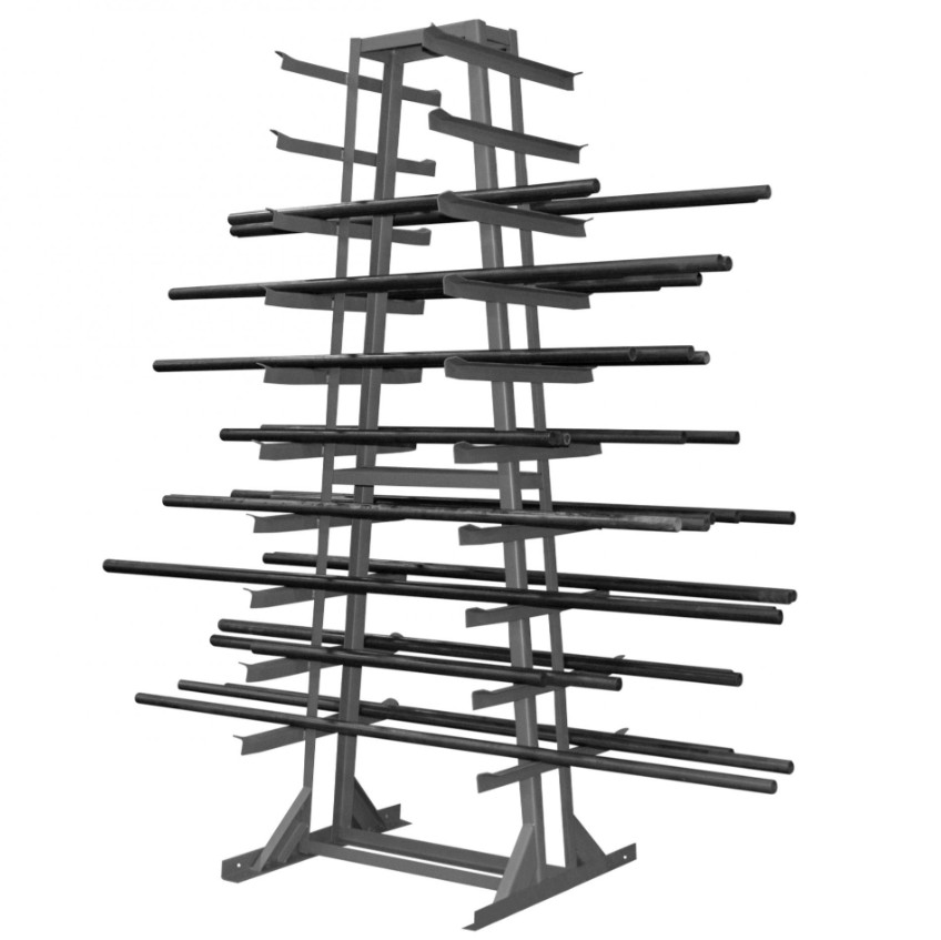 HORIZONTAL STORAGE RACK GRAY (2,600 LBS CAPACITY) - Horizontal Storage Rack