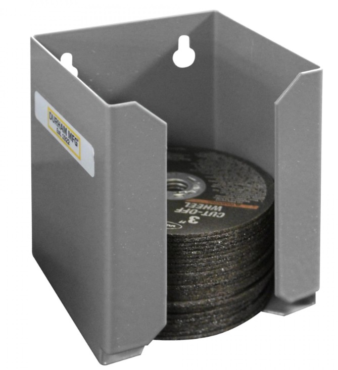 3" CUT OFF WHEEL DISPENSER GRAY (MOUNTABLE) - Utility & Wall Mountable Storage