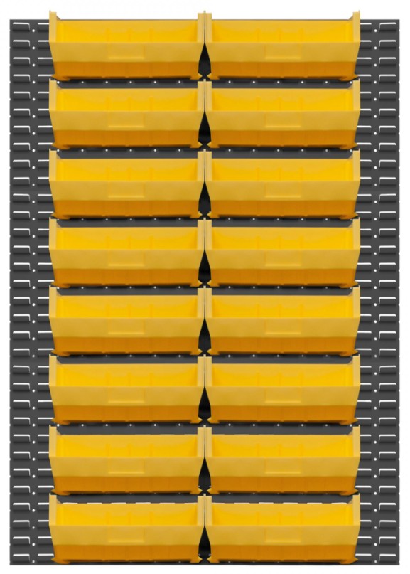 WALL MOUNTABLE LOUVERED PANEL RACK (46 x 64) - Wall Mountable