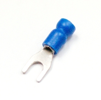 16-14 X #4-6 SPADE TERM. VINYL - Blue