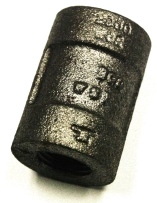 1 COUPLING SCHEDULE 80 BLACK - Plain