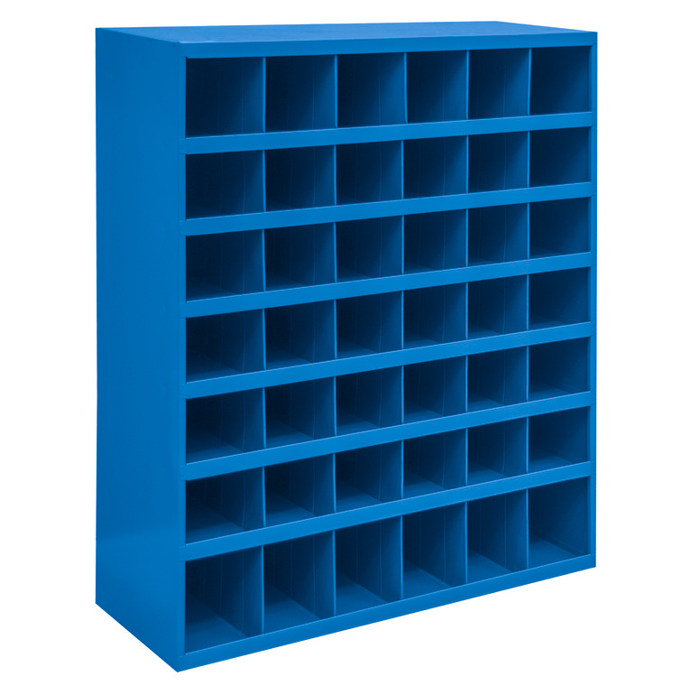 42 HOLE BIN BLUE - #10 BLUE - Open Compartment Bins