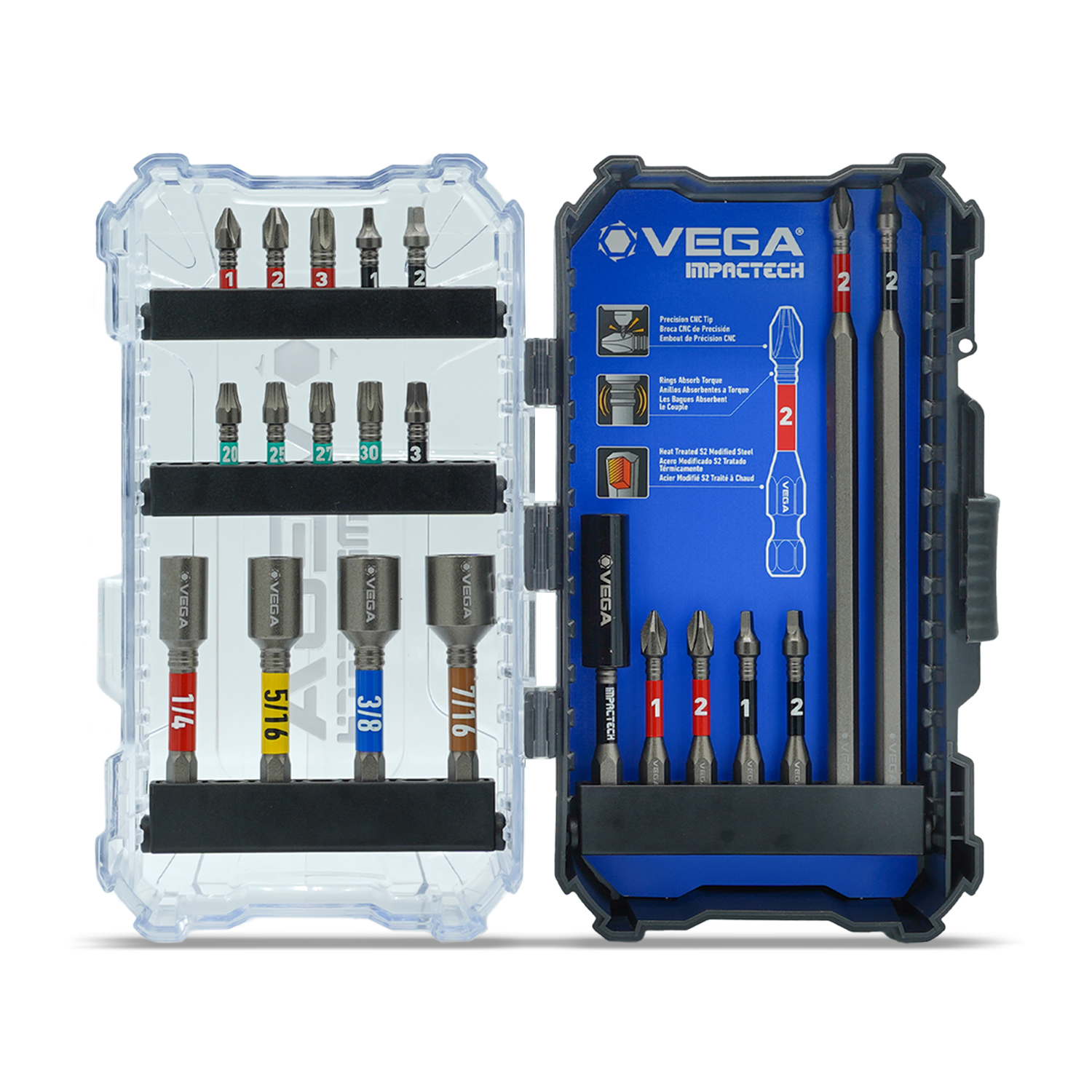 21 PC - IMPACTECH DRIVER BIT SET - Impact Bit Sets