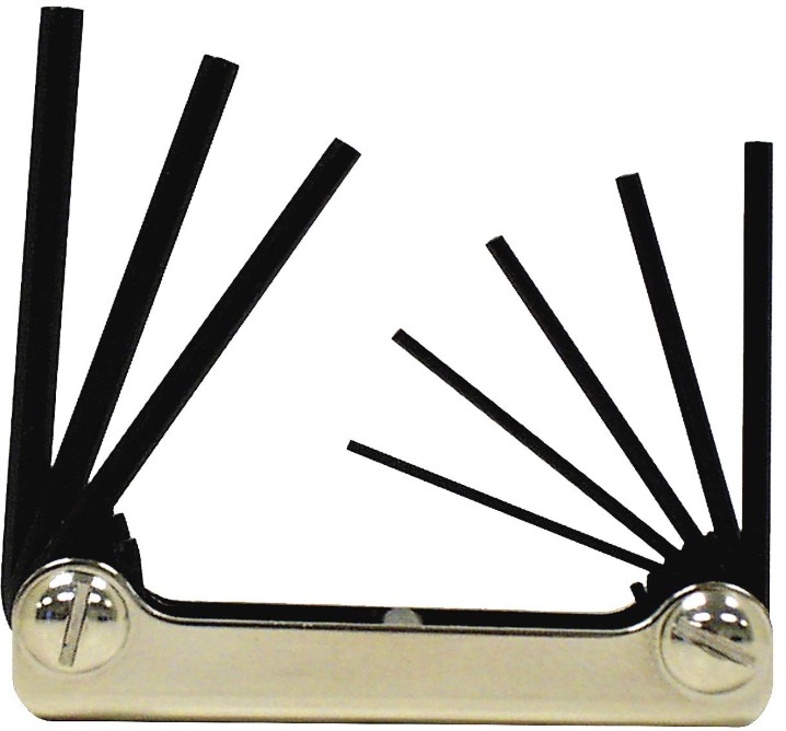 8 PC FOLD-UP HEX KEY SET (.050 - 5/32) - Fold-Up Hex Key Sets