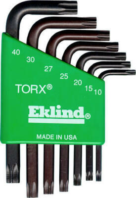 7 PC TORX KEY SET (T10 - T40) - L-Handle Torx Keys