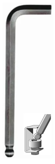 7/16 BALL ALLEN WRENCH - L-Handle Hex Ball Keys