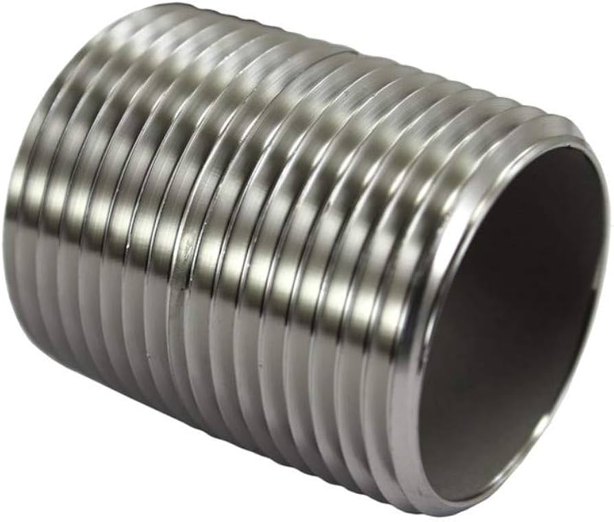 3/8 X CLOSE NIPPLE SCHEDULE 40 S/S - Stainless Steel