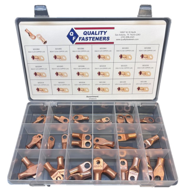 COPPER LUG ASSORTMENT (8GA - 1/0) - Copper Lugs