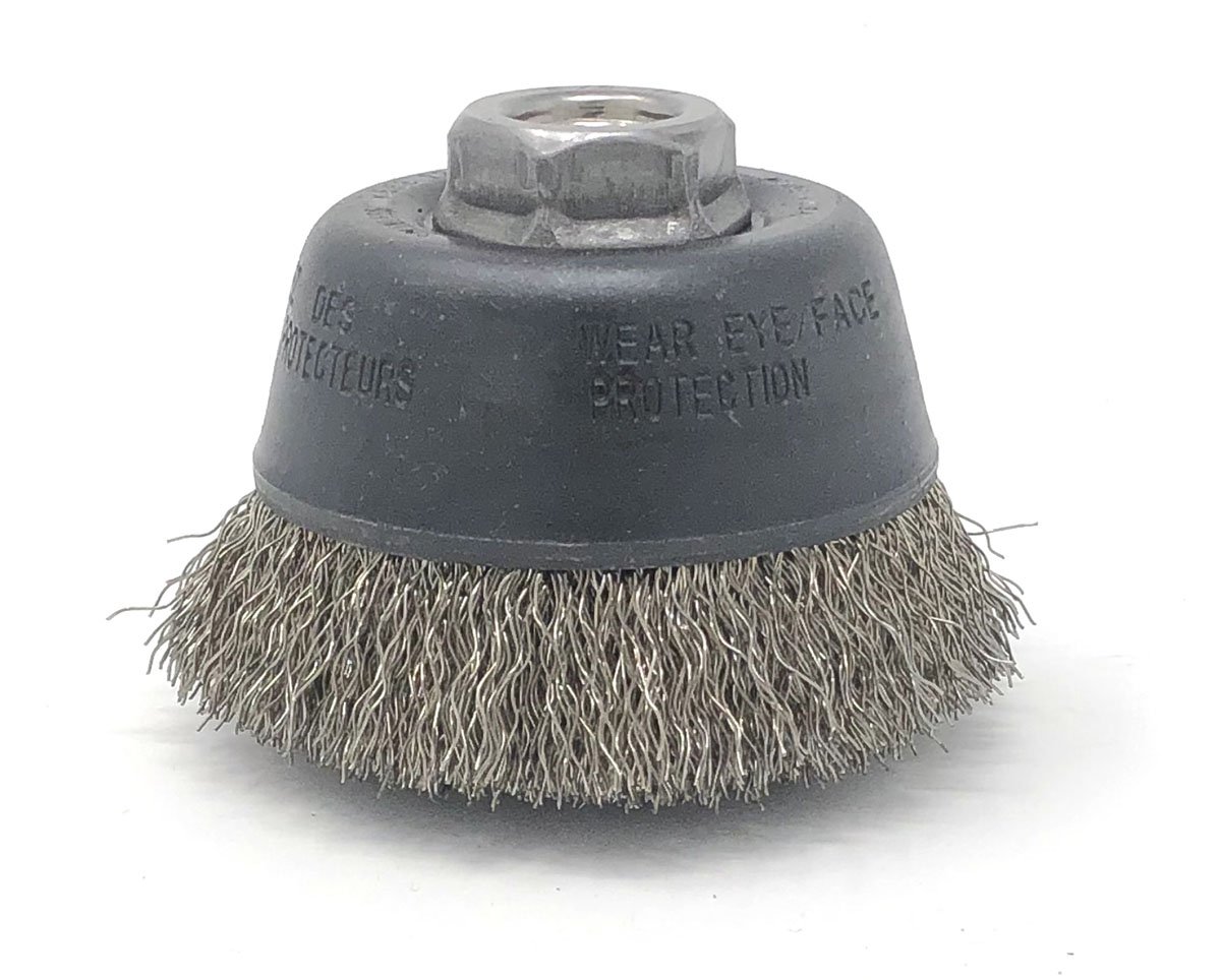 1 3/4 X 1/4 CRIMP CUP BRUSH S/S - Stainless Steel