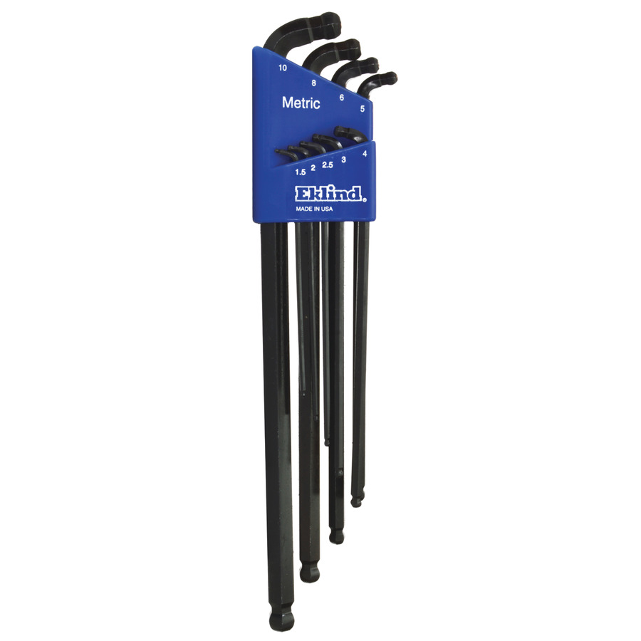 9 PC DOUBLE BALL HEX KEY SET 1.5M-10M - L-Handle Double Ball Hex Key Sets