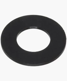 6M FLAT WASHER NYLON BLACK - Nylon
