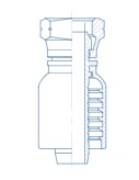 1/4 X 1/4 HOSE / FEMALE BSP SWIVEL - Straight