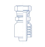 1 X 1 HOSE / FEMALE JIC SWIVEL PH - Straight
