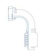 5/8 X 5/8 HOSE / FEMALE OFS SWIVEL 90EL - 90 Degree