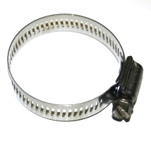 #6 HOSE CLAMP W/SS SCREW (HOSE RANGE: 3/8 - 7/8) - Worm Drive Clamps
