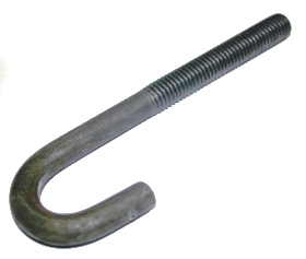 1/2 X 6 (OAL) J-BOLT - Plain