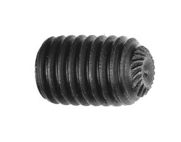 5/16-24 X 3/8 SOCKET SET SCREW KNURLED POINT PLAIN - Steel