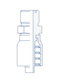 5/8 X 5/8 HOSE / MALE OFS - Straight