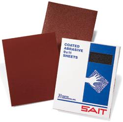 120GR ABRASIVE PAPER SHEET ALUM OXIDE (DRY ONLY) - 9 x 11 Hand Sheets
