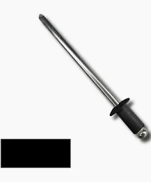 #64 POP RIVET ALUM/ALUM BLACK - Button Head