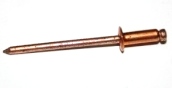 #42 POP RIVET COPPER/STEEL - Countersunk Head