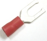 22-18 X #10 SPADE TERM. VINYL - Red