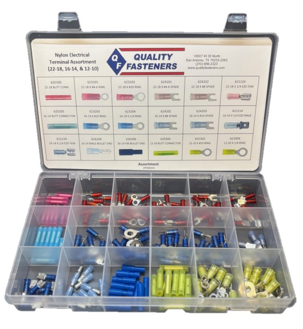 NYLON TERMINAL ASSORTMENT (22-18 / 16-14 / 12-10) - Nylon Terminals