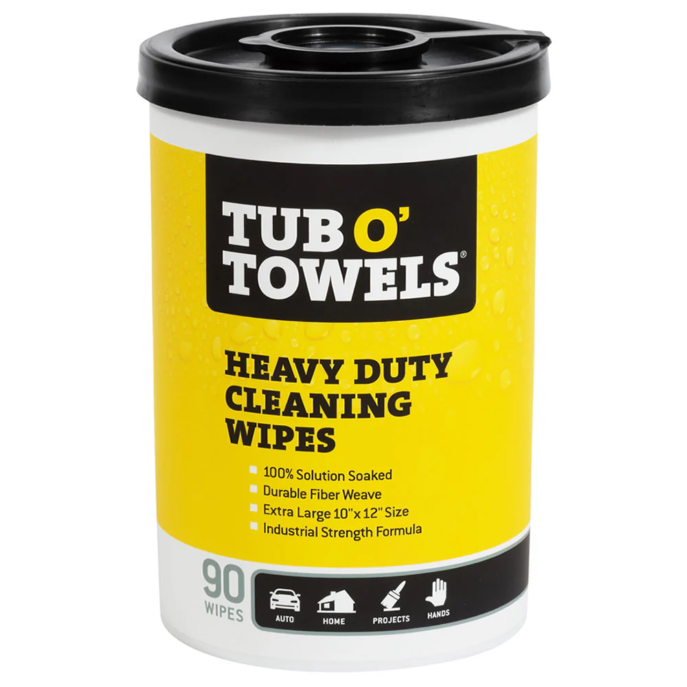 TUB O TOWELS HEAVY DUTY CLEANING WIPES, 90-COUNT - Wipes