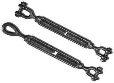 3/8 X 6 TURN BUCKLE EYE TO HOOK - Plain