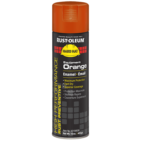RUST-OLEUM V2100 GLOSS EQUIPMENT ORANGE SPRAY PAINT - High Performance