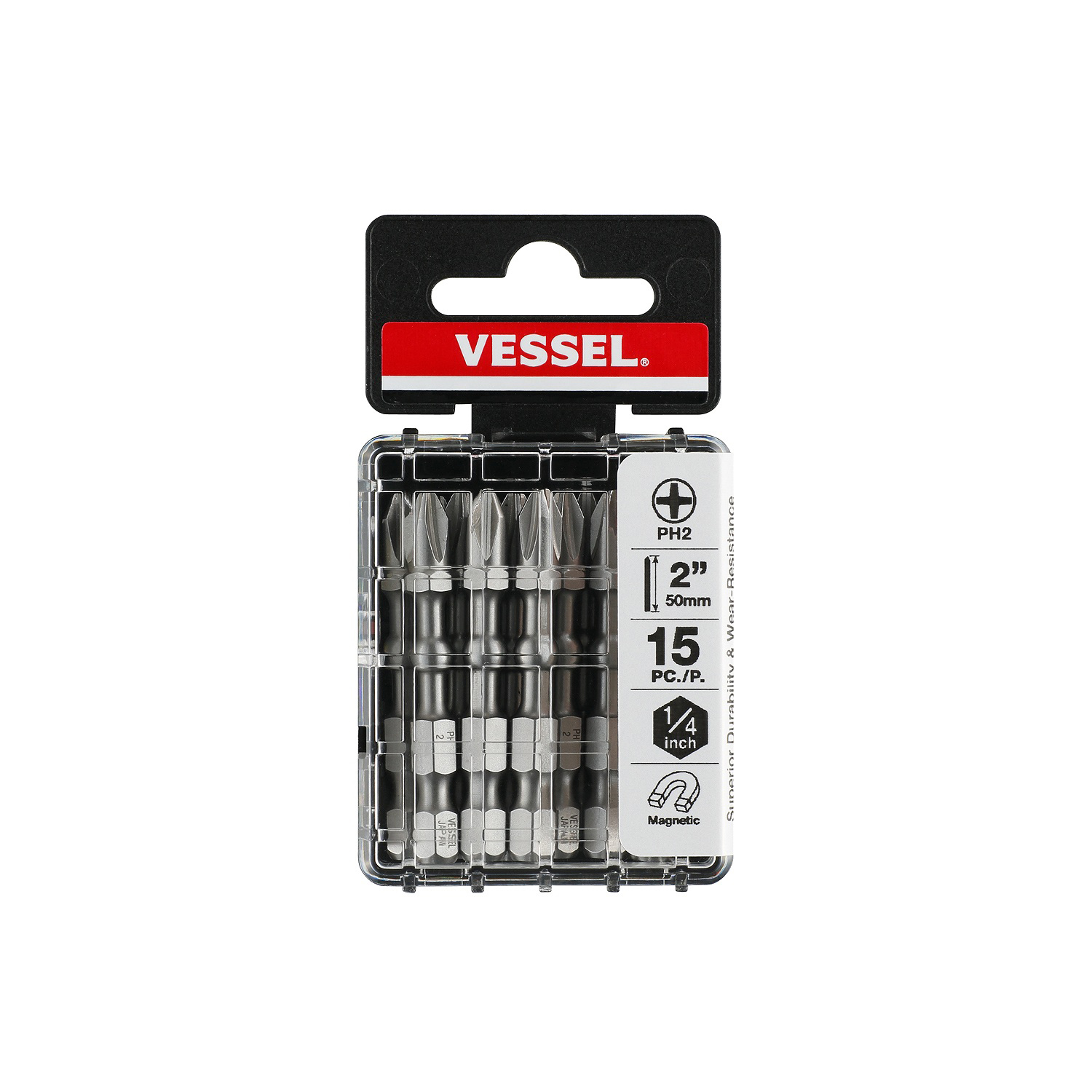 2 X 2" PHILLIPS IMPACT BALL TORSION BIT 15PCS - Impact Bits