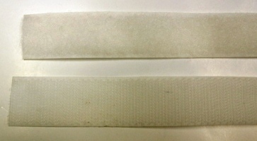 5/8X25 VELCRO WHITE LOOP(HARD) - White
