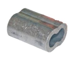 1/4 WIRE ROPE FERRULE ALUMINUM - Wire Rope Ferrules - Aluminum