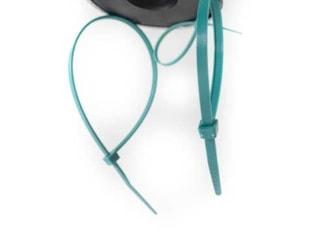 8" CABLE TIE METAL DETECTABLE TEAL BLUE - Nylon Metal Detectable Cable Ties