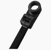 15" CABLE TIE BLACK HD MOUNTING - Nylon Screw Mounting Cable Ties