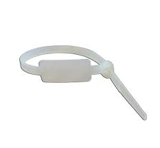 8" CABLE TIE VERTICAL ID NATURAL - Nylon Vertical Identification Cable Ties