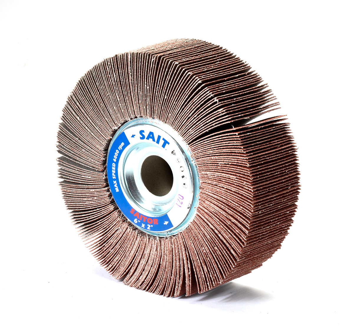 6 X 1 X 60GR FLAP WHEEL ALUM OXIDE - Large Diameter Flap Wheels