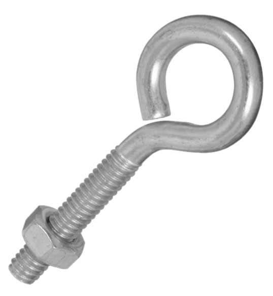 5/16-18 X 1 TURNED EYE BOLT Z/P - Turned Eye Bolts