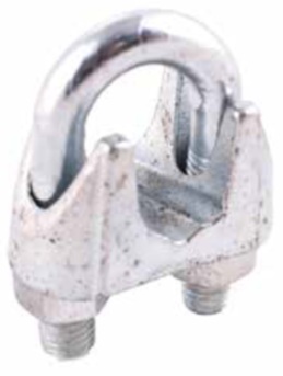 5/16 MALLEABLE WIRE ROPE CLIP Z/P - Malleable Wire Rope Clips